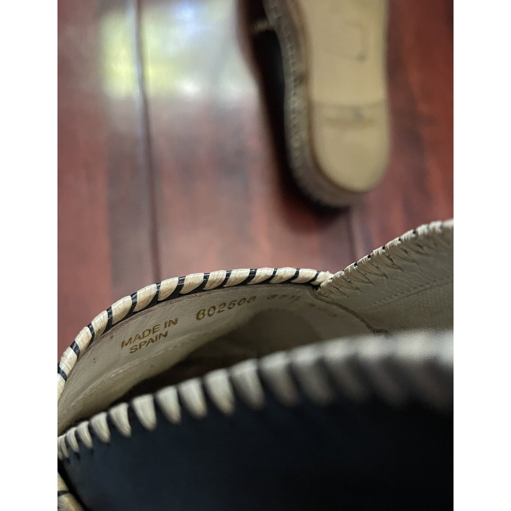 Gucci Women's Black Leather Embroidered GG Espadrilles Size 37.5 - Picture 8 of 8
